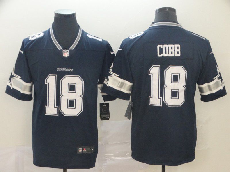 Men Dallas cowboys #18 Cobb Blue Nike Vapor Untouchable Limited Player NFL Jerseys